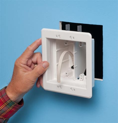 electrical box tv wall mount|recessed electrical box for tv.